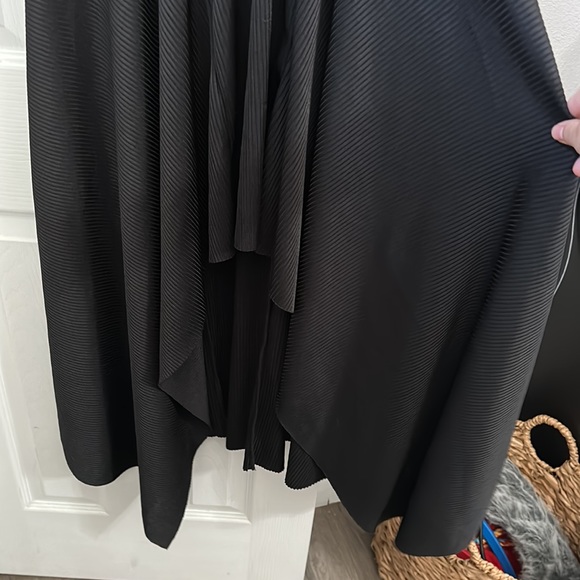 Thick Free People Ribbed Long Sleeve Black Dress - Picture 4 of 16